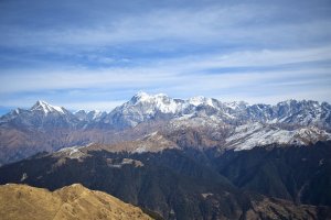 Utttarakhand Trip Trek:  mountains view on barahmataal trek 