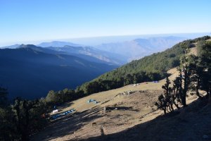 Utttarakhand Trip Trek:  camp site on nag tibba trek