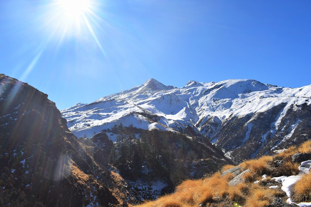 Utttarakhand Trip Trek: Kuari pass Trek views of mountains on kuari pass trek