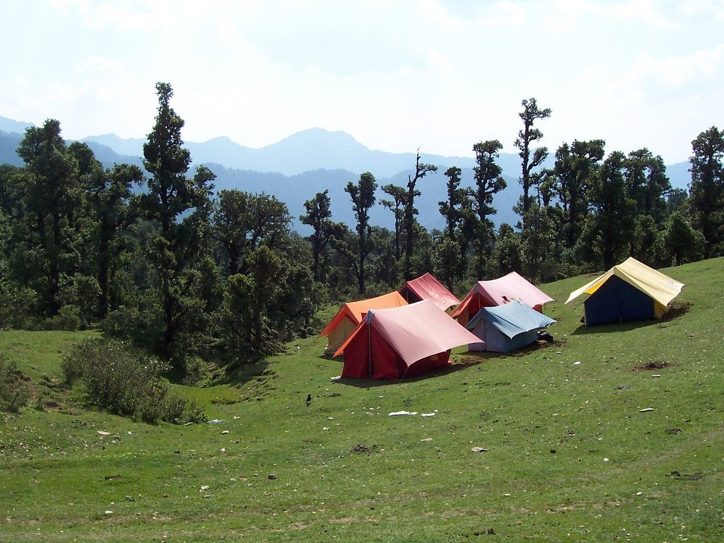 Utttarakhand Trip Trek: Panwali Kantha Trek  camping at Panwali kantha
