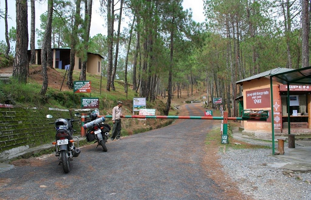 gates of the Binsar Wildlife sanctuary
