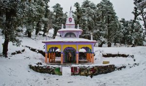  -nag tibba temple snow capped nag tibba temple snow capped