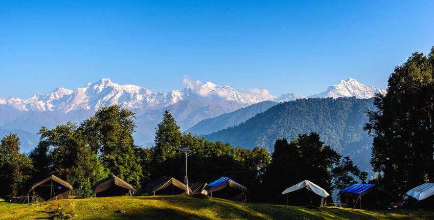 camping in chopta, Uttarakhand