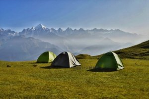 Utttarakhand Trip Trek:  Khaliya top camp site